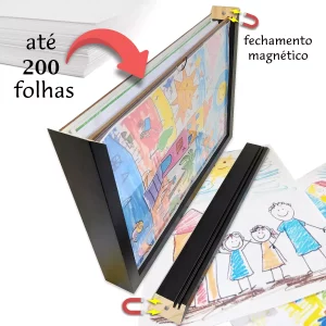 Quadro Guarda Desenhos Crianças Infantil Tamanho A4 - @opairesolveoficial